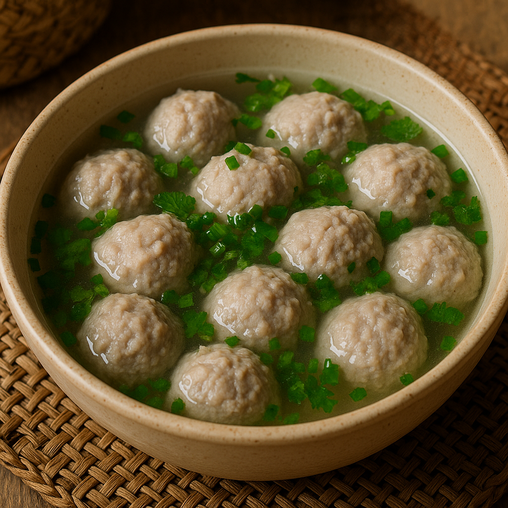 大湖手打肉丸成品